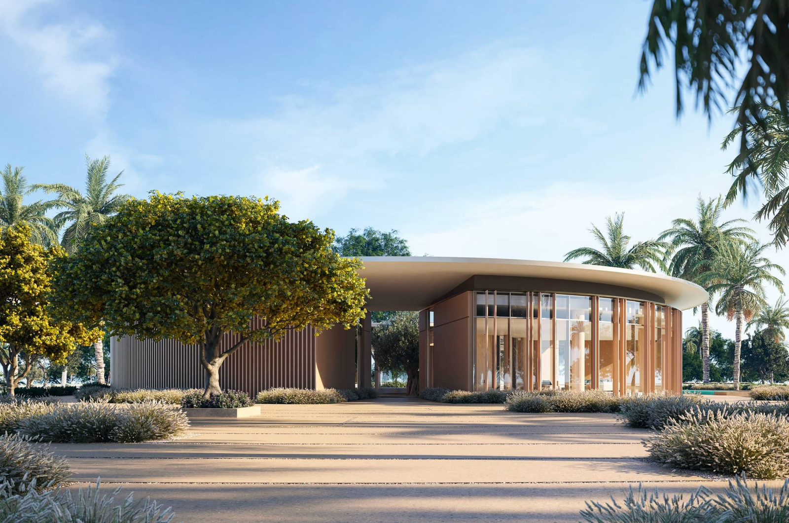 Fay Valley Masdar City luxury residential development featuring nature-inspired architecture and family-friendly community spaces.